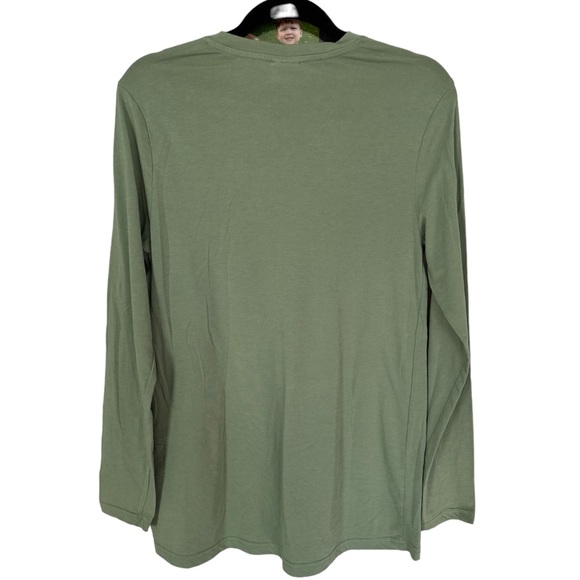 Gymshark Training Long Sleeve Tee Medium Green - Picture 3 of 6